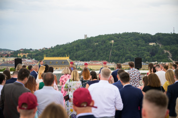 Odhalení nových kanceláří v 25. patře City Tower.